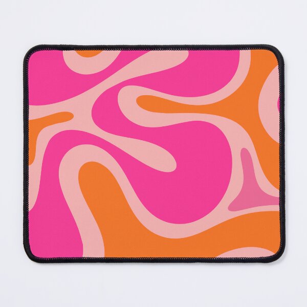 Item preview, Smooth Contours Retro Modern Abstract Pattern Hot Pink and Orange designed and sold by kierkegaard.
