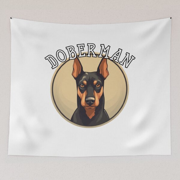Item preview, natural ear Doberman designed and sold by Tee Studio.