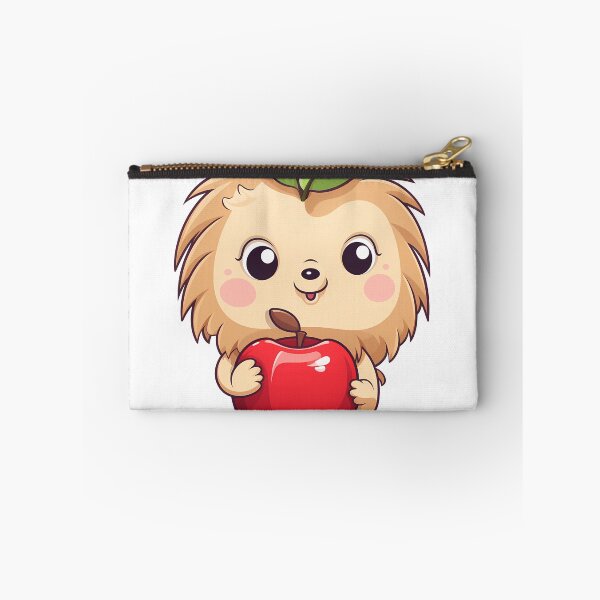 Item preview, Hedgehog Holding an Apple Sticker designed and sold by ArtMotionFlow.