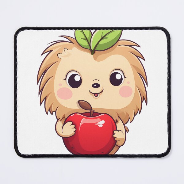 Item preview, Hedgehog Holding an Apple Sticker designed and sold by ArtMotionFlow.