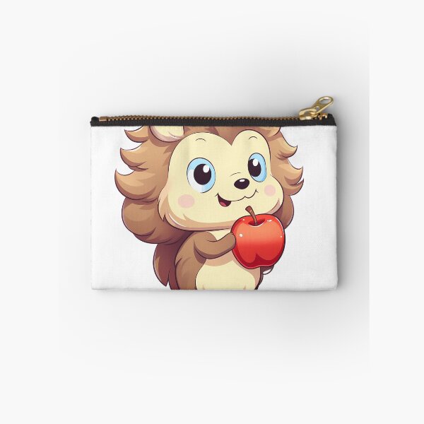 Item preview, Hedgehog Holding an Apple Sticker designed and sold by ArtMotionFlow.