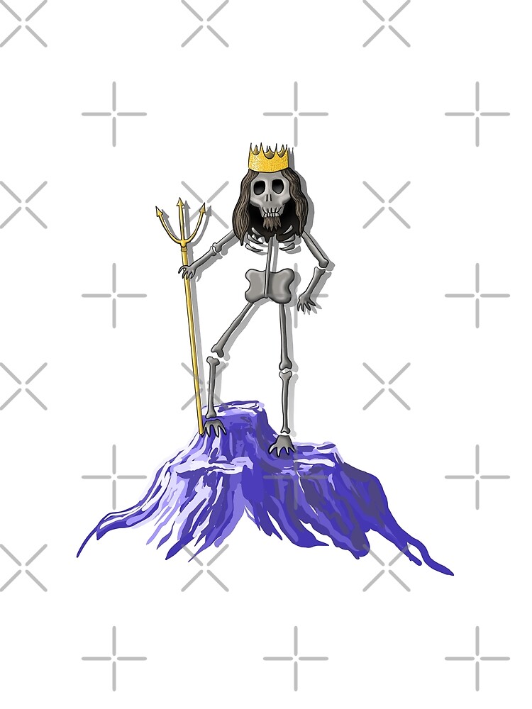 Thumbnail 5 von 5, Grafik T-Shirt, Gott des Meeres hell designt und verkauft von Kobeko.