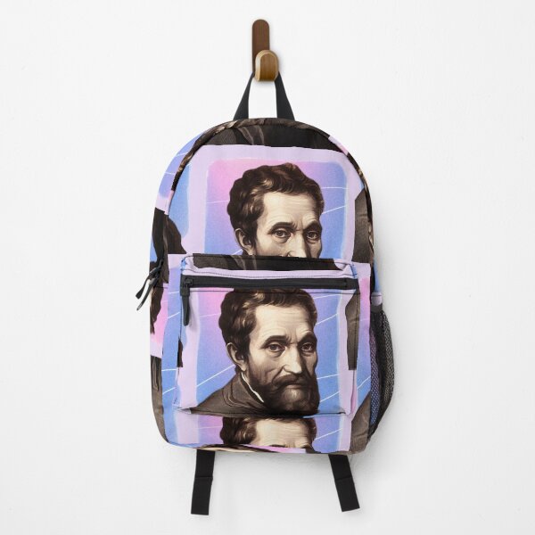 Item preview, Italian Sculptor Michelangelo - purple pink - illustration designed and sold by Litstoy.