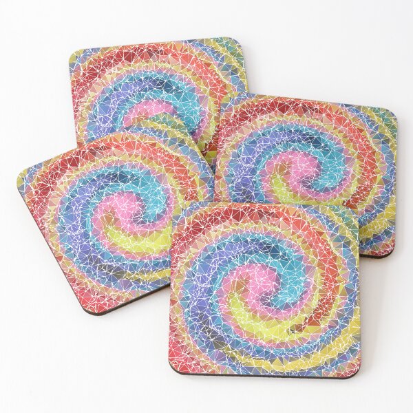 Item preview, Spiral round triangles pattern 4 designed and sold by nogamax.
