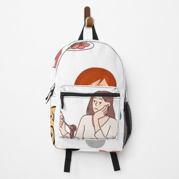 Item preview, Girl eating spaghetti designed and sold by InfiniTeeShirts.