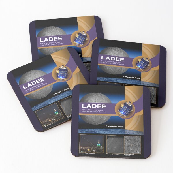 Item preview, LADEE mission overview poster designed and sold by SolidEarthArt.