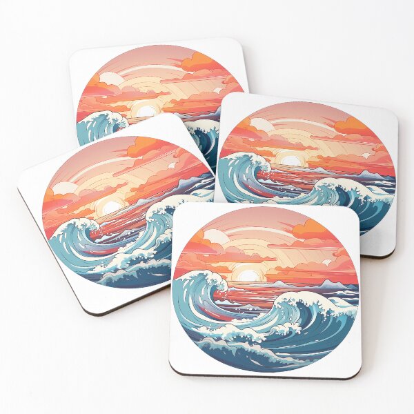 Item preview, Sunset by the Sea designed and sold by ArtMotionFlow.