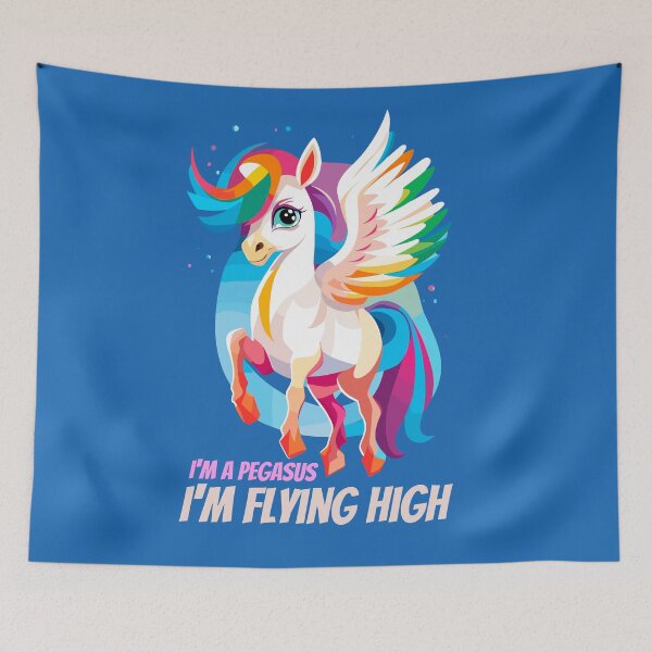 Item preview, I'm a Pegasus, I'm flying high designed and sold by IcalsaidArt.