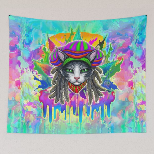 Item preview, Puurrfect Groovy! PawsitiveVibes. No text. designed and sold by GraphixRealm.