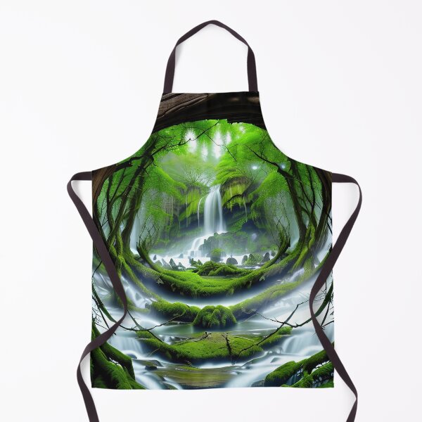 Item preview, A beautiful lush Fairycore Elf forest. designed and sold by PixieDustAIArt.