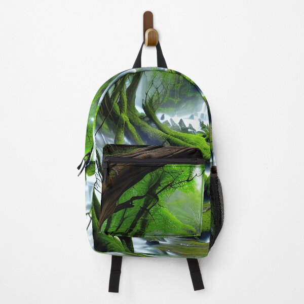 Item preview, A beautiful lush Fairycore Elf forest. designed and sold by PixieDustAIArt.
