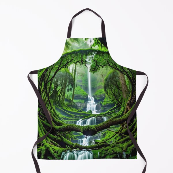 Item preview, A beautiful lush Fairycore Elf forest. designed and sold by PixieDustAIArt.