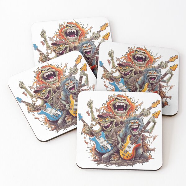 Item preview, Heavy Metal Monster - Energetic Rock Music Art designed and sold by Emaga Digital Studio.