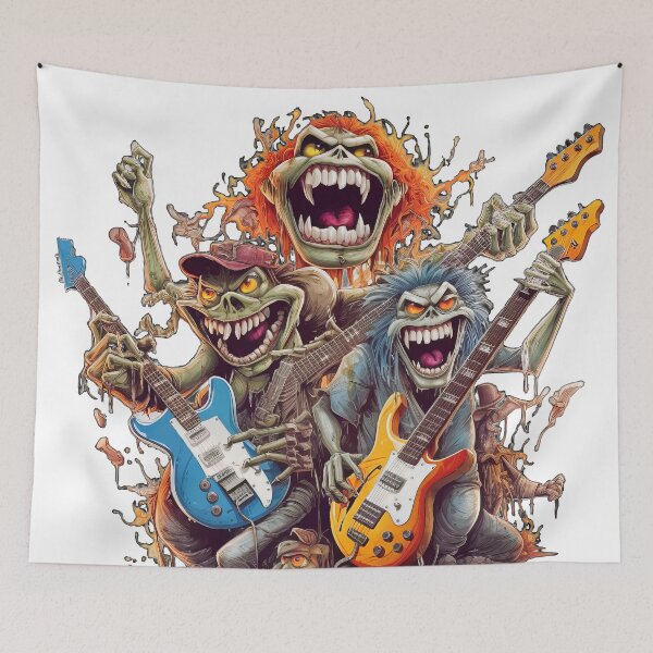 Item preview, Heavy Metal Monster - Energetic Rock Music Art designed and sold by Emaga Digital Studio.