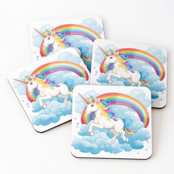 Artikelvorschau, Regenbogen-Einhorn entworfen und verkauft von ArtMotionFlow.