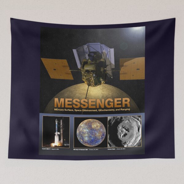 Item preview, MESSENGER mission overview poster designed and sold by SolidEarthArt.