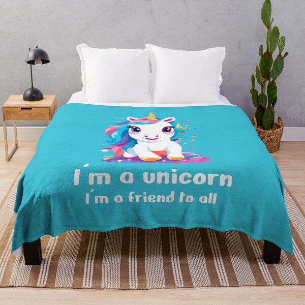 Item preview, I'm a unicorn, I'm a friend to all designed and sold by IcalsaidArt.