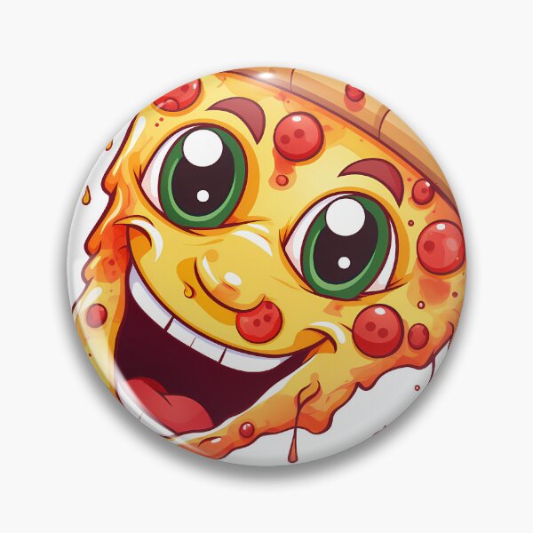Item preview, Smiling Pizza Head designed and sold by ArtMotionFlow.