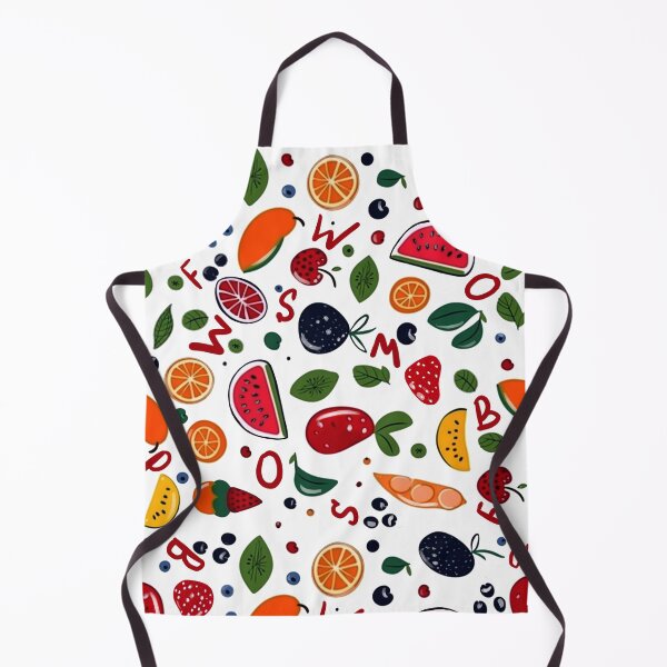 Item preview, fruits, berries and letters designed and sold by AvotArt.