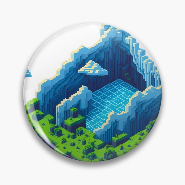 Item preview, Mountain Ocean Cloud Pixel Art designed and sold by Pannyyy.