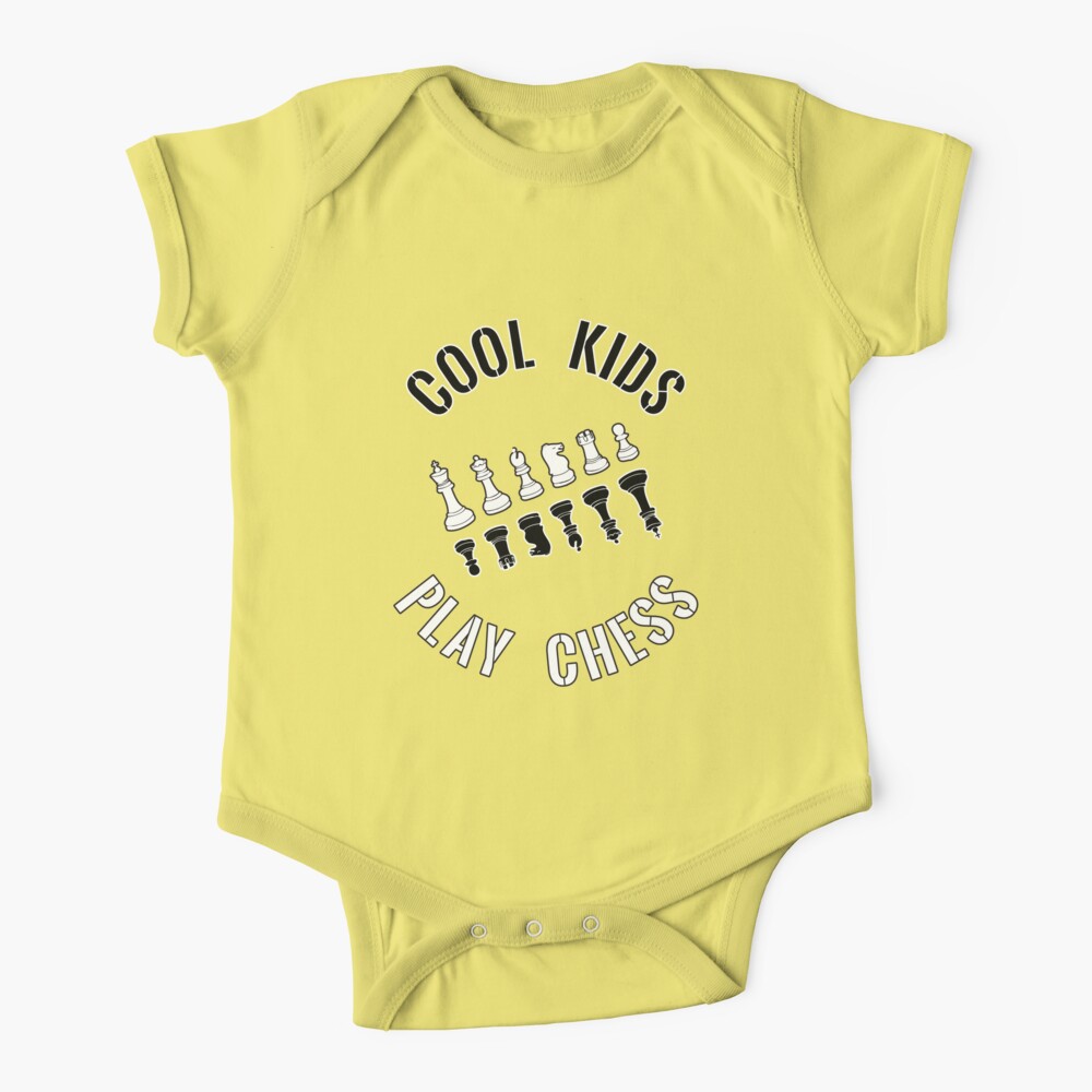 Cool Kids Play Chess All Pieces - Cool Chess Club Gift Baby One-Piece