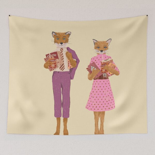Item preview, Fantastic Mr. fox and Mrs. Fox - Pink designed and sold by VINU-DESIGNS.
