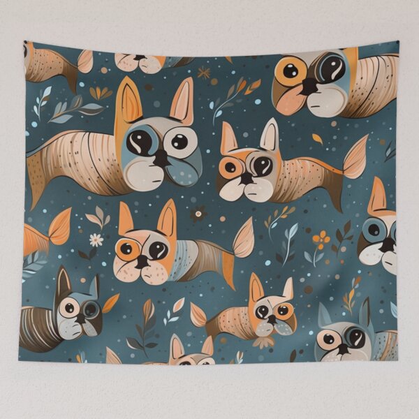 Item preview, FRENCH BULLDOG FISH designed and sold by HUNZINATOR.