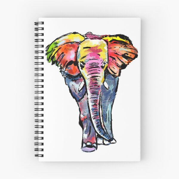 Artikelvorschau, Elefant bunt entworfen und verkauft von MoTekent.