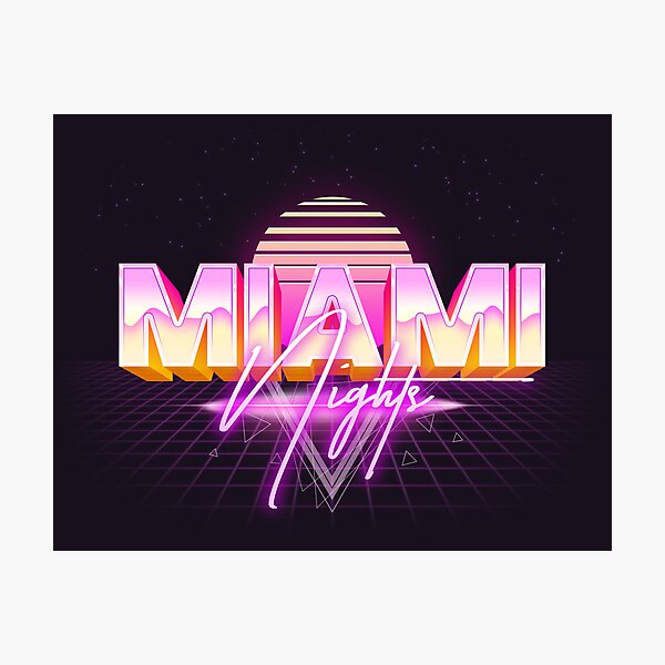 Item preview, Miami Nights designed and sold by andrew-skoch.