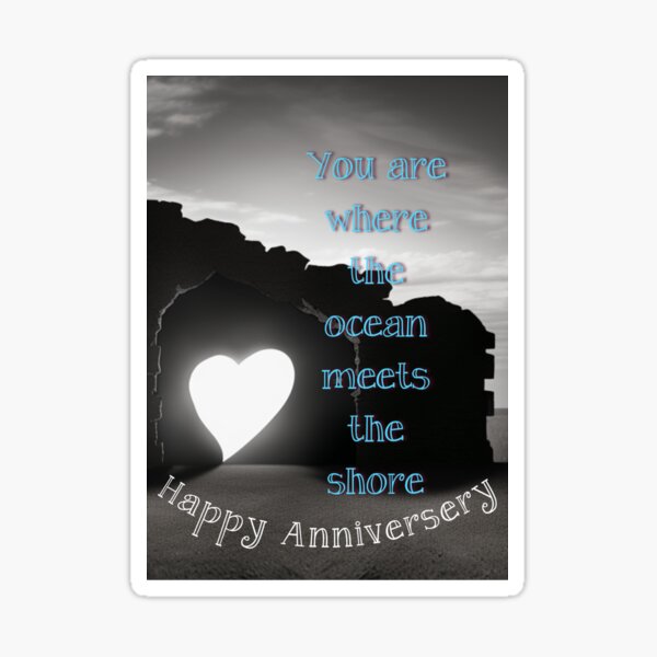 Item preview, Happy Anniversary Heart’s Landing designed and sold by RivehArt.