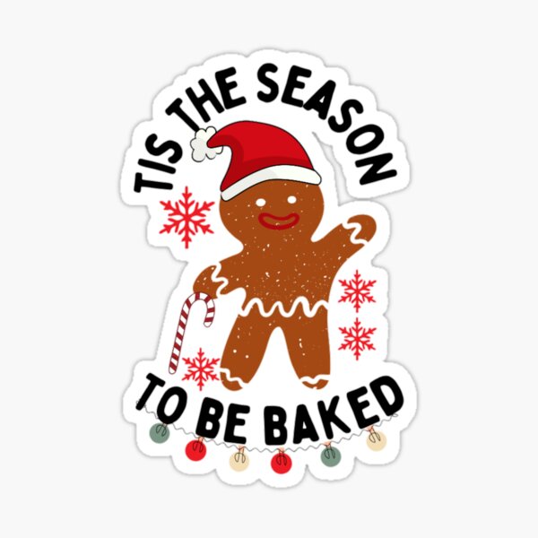 Christmas Pattern - Gingerbread and Candy Canes Sticker for Sale by  Ashley Van Dyken