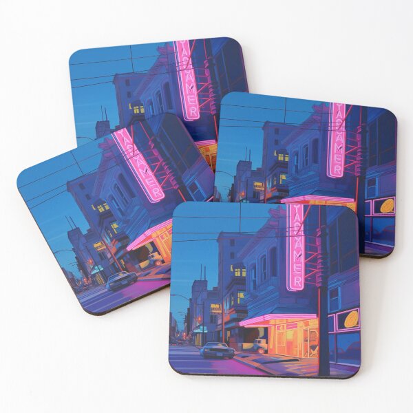 Item preview, Cinema Pop: Vibrant Pink and Violet Movie Theater designed and sold by Moisky Art.