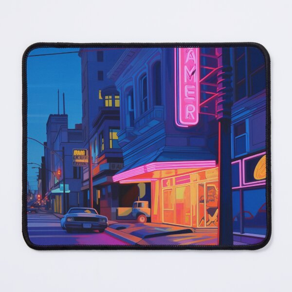 Item preview, Cinema Pop: Vibrant Pink and Violet Movie Theater designed and sold by Moisky Art.