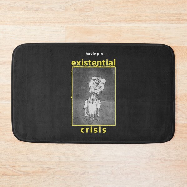 Item preview, Having a Existential Crisis, Funny Memes, mental health matters quotes, Retro 80s Graphic, Aesthetic/ Yellow text Black and white designed and sold by SoloAutenica.