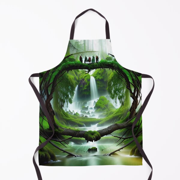 Item preview, A beautiful lush Fairycore Elf forest. designed and sold by PixieDustAIArt.