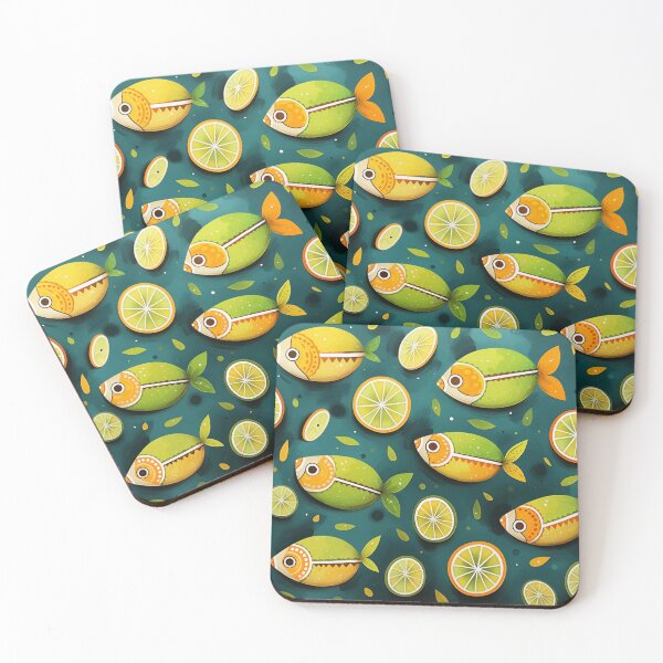 Item preview, LIMES & FISH designed and sold by HUNZINATOR.