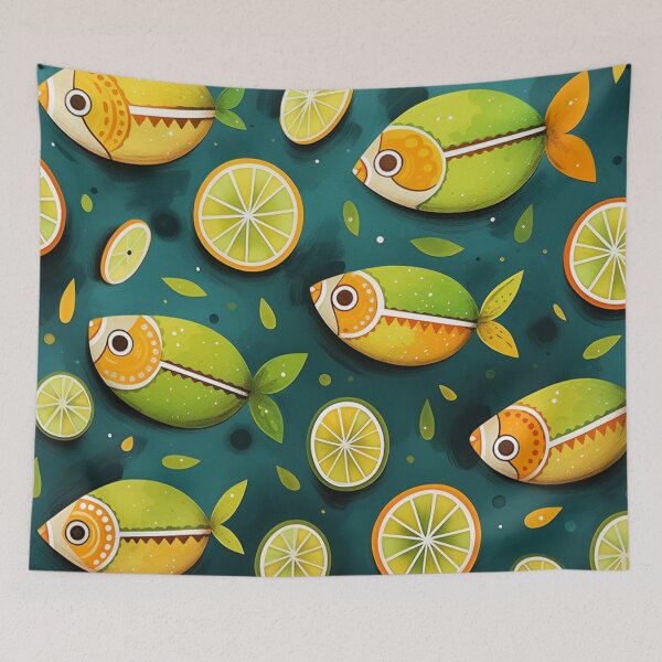 Item preview, LIMES & FISH designed and sold by HUNZINATOR.