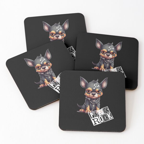 Item preview, Punk Rock Black Doggo to Celebrate International Dog Day designed and sold by T1337.