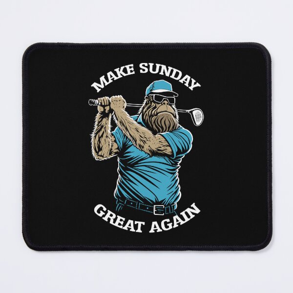 Item preview, Make Sunday Great Again Funny Bigfoot Golf Lover Dad Golfer designed and sold by GrandeDuc.
