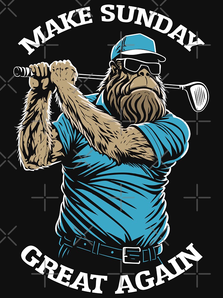  Bigfoot Golf! Funny Sasquatch Playing Golfing Player