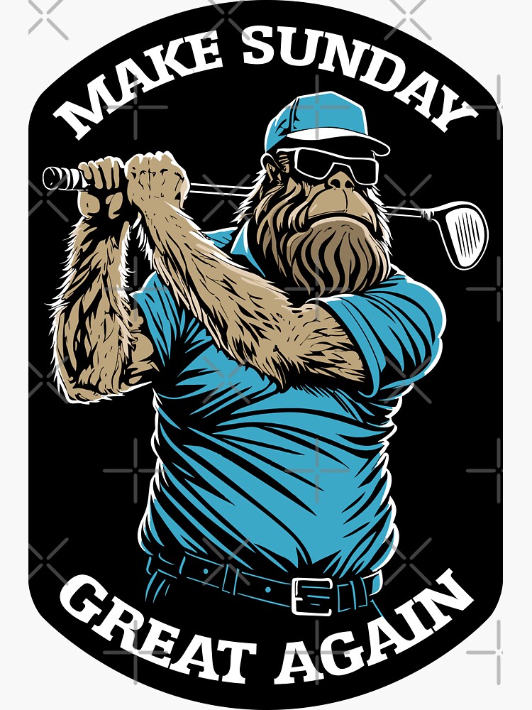 Make Sunday Great Again Funny Golf T-Shirt
