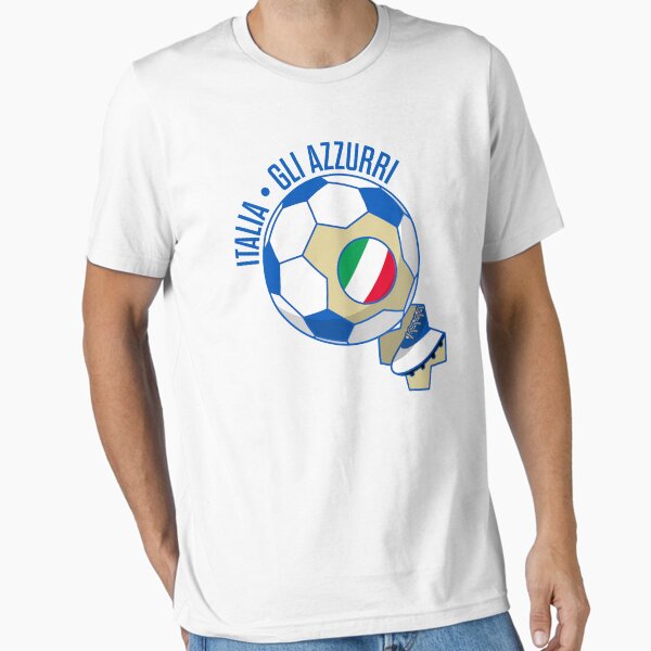 Italia | Italy Azzurri Futbol (Italian National Soccer) Vintage-Look T-Shirt" Sticker For Sale By Ultraleanbody