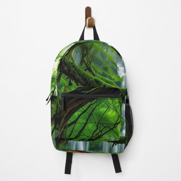 Item preview, A beautiful lush Fairycore Elf forest. designed and sold by PixieDustAIArt.