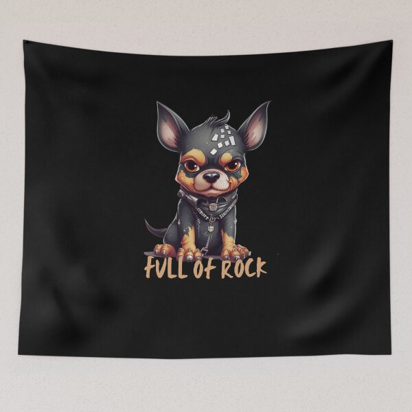 Item preview, Black Doggo Full of Rock  to Celebrate International Dog Day designed and sold by T1337.