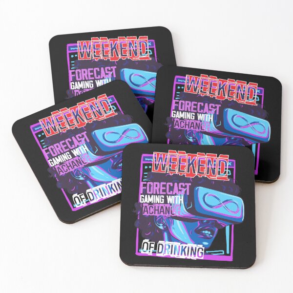 Item preview, Weekend Forecast Gaming With A chance Of Drinking  designed and sold by ParrotMart.