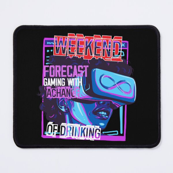 Item preview, Weekend Forecast Gaming With A chance Of Drinking designed and sold by ParrotMart.