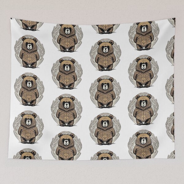 Item preview, Grumpy Tribal Bear designed and sold by Design-Trove.