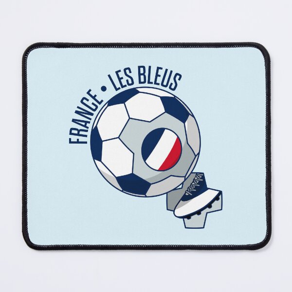 Aperçu de l'œuvre Les Bleus - France - Drapeau Français Football / Fan de Football créée et vendue par ClickForMore.