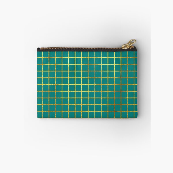 Item preview, Teal & Gold Grid designed and sold by EmmaJaneGodfrey.