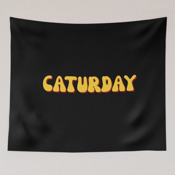 Item preview, Happy Caturday designed and sold by StickerSparkle.